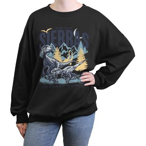 Juniors Womens Jurassic Park: Dominion See The Velocicraptors Sweatshirt - 1 of 3