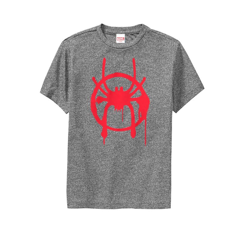 Boy's Marvel Spider-Man: Into the Spider-Verse Symbol Performance Performance Tee, 1 of 4