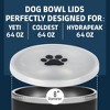 Impresa 2 Pack 8 Silicone Lids for Yeti Dog Bowl, for Coldest & for Hydrapeak Dog Bowl 64oz - 2 of 4