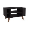 Coffee Table, 4 Shelves, 4 Legs, Black Wengue - 4 of 4