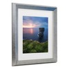 Trademark Fine Art - Jean Claude Castor Ireland - Downpatrick Head Matted Framed Art - 3 of 4