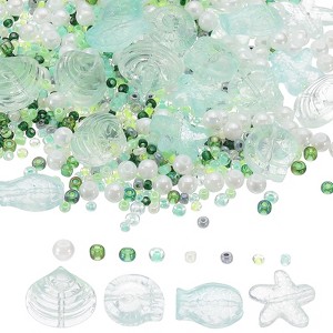 Unique Bargains Jewelry Making Craft Embellishments Ocean Animal Glass Beads - 1 of 4