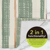 Briarwood Lane Everyday Hand Towel 26x18 Red and Green Stripes Hand Towel - 3 of 3