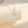 Chery Life Infinite Luck Cross Pendant Necklace, Classic And Stylish - 4 of 4