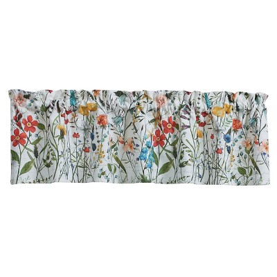 Park Designs Wildflower Sketchbook Valance 60” X 14” : Target