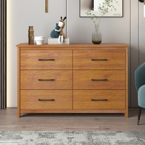 Galano Gianni 6 Drawer 47.2 in. Wide Dresser (Sturdy, Effortless Assembly with Interlocking Drawers) - 1 of 4