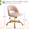 Karl Home | 23 inch Task Chair Office Desk Chair Make Up Chair With Wheels - 2 of 4
