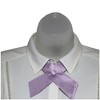 Women's Solid Color 1.75" W x Up to 19" L Crossover Tie Uniform Adjustable Neck tie - 2 of 3