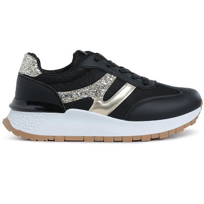 Женские кроссовки London Rag Womens Tapers Glitter Detail Chunky Sneakers 7 — фото 2