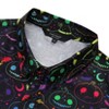 BLUEMING Mens Button Down Shirts Short Sleeve Halloween Graphic Tops Casual Shirt Palm Beach Shirts - 3 of 4