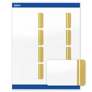 Avery 2" x 3" Labels, Gold Double-Dipped Edge, 80 ct - 1 of 4