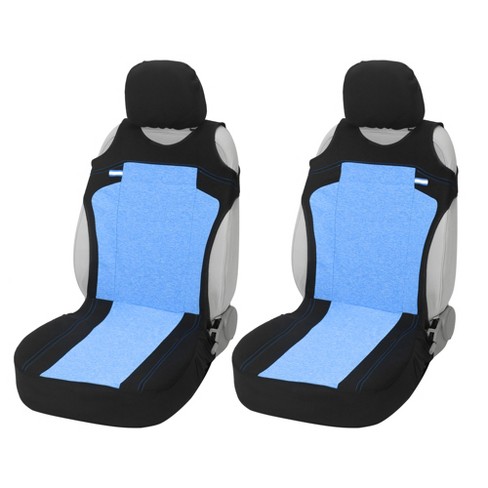 5pcs Auto Repair Service Car Seat Protector Covers Black Blue