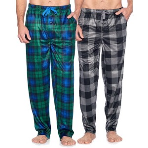 Ashford & Brooks Men's Mink Fleece Sleep Lounge Pajama Pants 2 Pack - 1 of 4