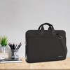 360 Protective Laptop Shoulder Bag ,Matching Color Sleeve with Belt, Black - 2 of 4