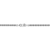 Black Bow Jewelry 2.5mm, 14k White Gold, Handmade Solid Rope Chain Necklace - 4 of 4