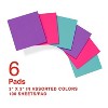 Staples Stickies Pop-Up Notes Assorted Bold Colors 3" x 3" 6 Pads/PK 565444 - 2 of 4