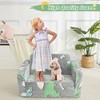 Toddler Couch,Toddler Chair,Kids Sofa Chair 2-in-1 Baby Seat Furniture Fold Out, Convertible Sofa to Lounger Soft Comfy Glow in The Dark Kids Sofa Bed Gifts for Kids Girl Boys - 4 of 4