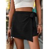 Women's Side Wrap Shorts Skort Casual Summer Skirt Shorts - 3 of 4