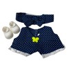 One-Piece Blue Dot Dress with Matching Shoes for 17.5 Labubu Dolls - 4 of 4