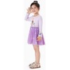 Disney Princess Toddler Dress  Long Sleeve Embroidered Daisy Double-Layered Tulle Winter Birthday Party Outfit - 4 of 4