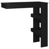 vidaXL Wall Bar Table Black 40.2"x17.7"x40.7" Engineered Wood - 2 of 4