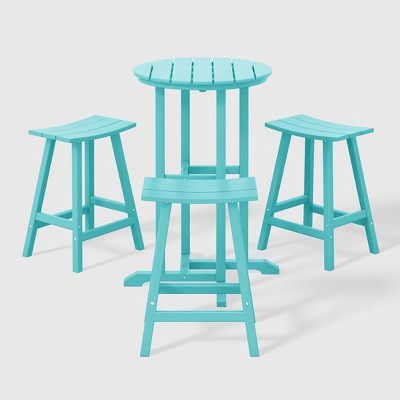WestinTrends Malibu All Weather Hdpe Outdoor Patio Counter Height Bistro Set (4-Piece)