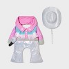 Glam Cowboy Dog and Cat Frontal Costume - Boots & Barkley™ Light Pink - 2 of 3