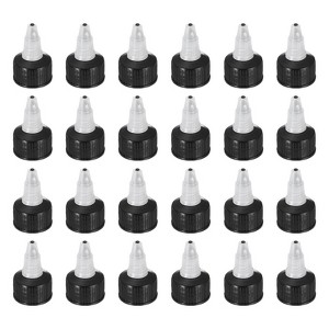 Unique Bargains Liquid Dispensing PP Squeeze Bottle Twist Top Caps 24 Pcs - 1 of 4