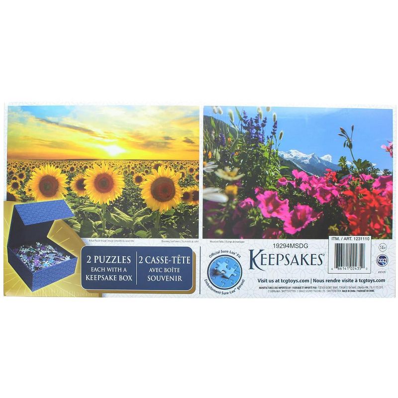 Keepsakes Set of 2 Keepsakes 500 Piece Jigsaw Puzzles | Wildflowers, 2 of 8