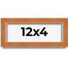 PosterPalooza | Panoramic Classic Brown Picture Frame - UV Acrylic, Foam Board Backing, Hanging Hardware - 2 of 4