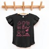 The Juniper Shop Hello Summer Chart Flutter Sleeve Tee - 3 of 4