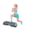 BestParts 3-Height Aerobic Step w/4 Risers - 330lbs Capacity, Non-Slip HDPE Platform, Gray - 2 of 4