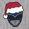 Boys' Power Rangers Santa Hat Blue Ranger T-Shirt - 2 of 4