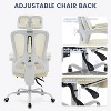 Ergonomic Office Chair with Adjustable Lumbar Support & Footrest, High-Back Mesh Computer Chair, 400LB Capacity for Home, Office, and Gaming - 4 of 4