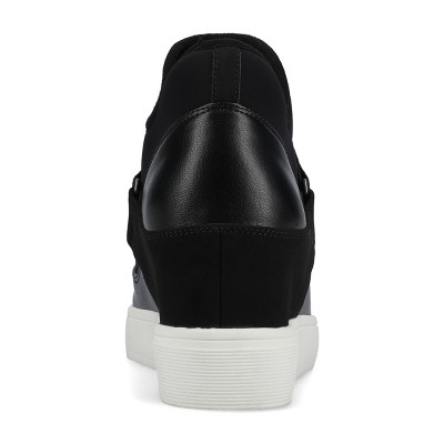 Женские кроссовки Journee Collection Journee Women's Damari High Top Stretch Wedge Sneaker, Black 10 — фото 3