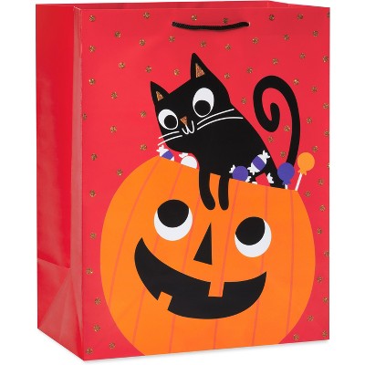 Large Specialty Bag Cat Pumpkin Black