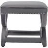 Modway Expound Upholstered Nailhead Trim Performance Velvet Ottoman Gray - 2 of 4
