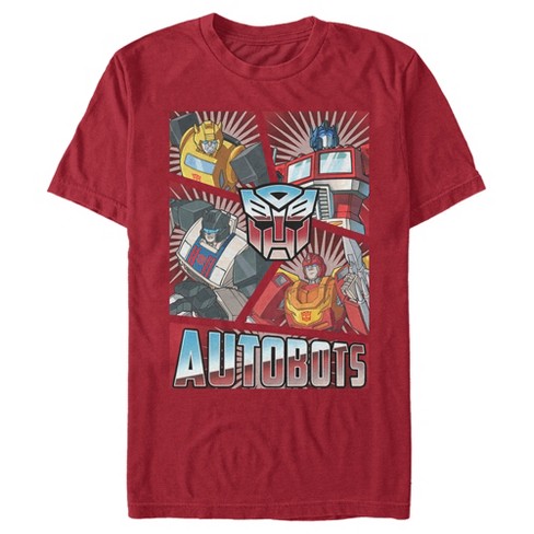 Men s Transformers Autobots Character Cut Up T shirt Target