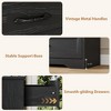 6 Drawers Dresser for Bedroom,Chest of Drawers with Wide Metal Handle,Farmhouse Modern Wooden Dresser,Natural Texture,Storage Organizer - 4 of 4
