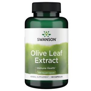 Swanson Olive Leaf Extract 500 mg 60 Capsules. - 1 of 1