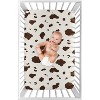 Sweet Jojo Designs Gender Neutral Unisex Baby Fitted Mini Crib Sheet Western Cowgirl Brown Off White - image 3 of 4