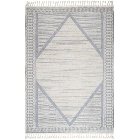 White Solid Loomed Area Rug 9'x12' - Nuloom : Target