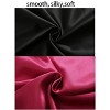 INSPIRE CHIC Women's Plus Size Full Slip Camisole Solid Satin Lotos Leaf Hem Basic Braces Nightgown Dress - 4 of 4