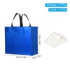 Unique Bargains Reusable Non-Woven Metallic Shiny Finish Gift Goodie Bags 12 Pcs - 2 of 4