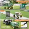 Heavy-Duty 2-in-1 Garden Wagon Utility Steel Cart with All-Terrain Tires and Removable Mesh Side Panels - 3 of 4