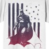 Batman Americana Stars And Stripes Men's White T-shirt - 2 of 3