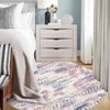Geometric Rug for Living Room Washable Area Rugs, Non-Slip Bathroom Stain Resistant Floor Carpet - 3 of 4
