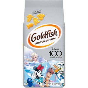 Goldfish Limited Edition Disney 100th Cheddar Snack Crackers Bag - 6.6oz - 1 of 4