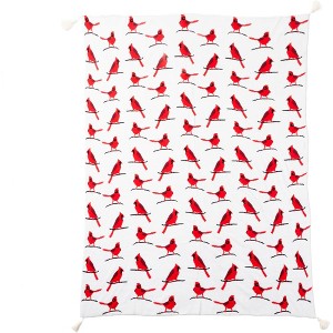 Pavilion Gift Company - Cardinals - 50" x 60" Knit Blanket - Throw Blankets - 1 of 4