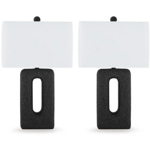 Signature Design by Ashley Wimmings Table Lamp (Set of 2), Black - 1 of 4